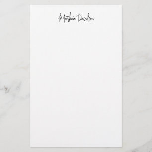 Papeterie Calligraphie minimaliste moderne