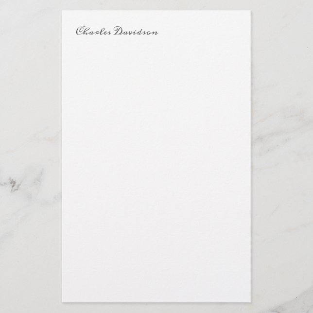 Papeterie Calligraphie moderne minimaliste professionnelle s (Devant)