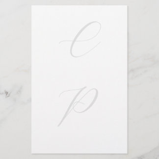 Papeterie Calligraphie moderne simple avec monogramme person