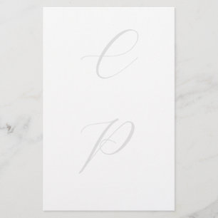 Papeterie Calligraphie monogramme moderne Nom simple