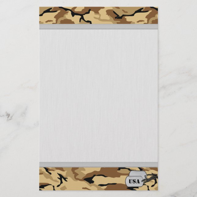 Papeterie Camo couleur désert avec texture Arrière - plan gr (Devant)