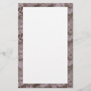 Papeterie Camouflage numérique du désert avec blanc