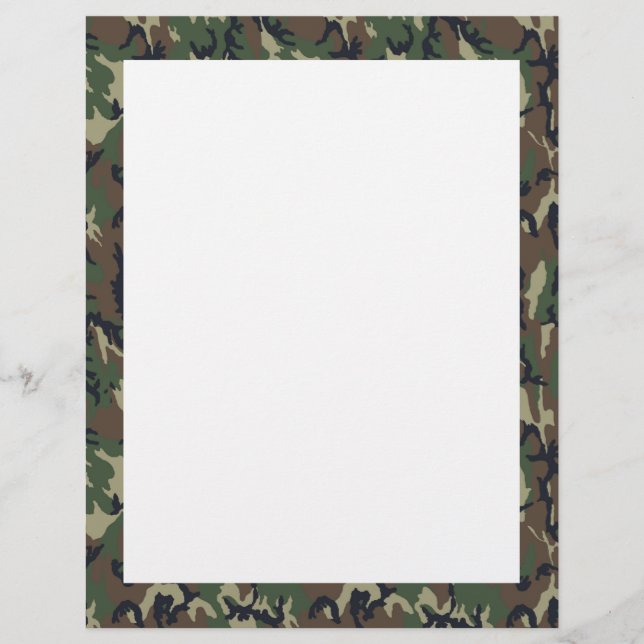 Papeterie Camouflage Woodland (Devant)