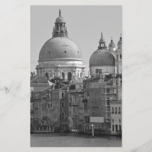 Papeterie Canal Grande Noir Blanc Venise Italie Voyage