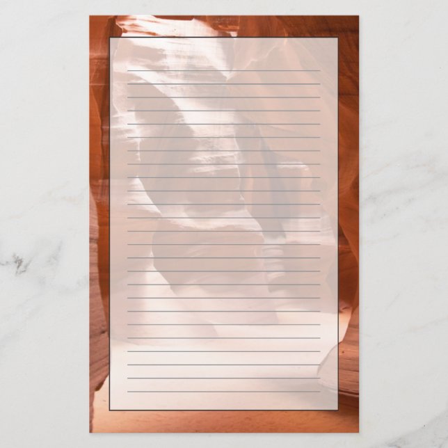 Papeterie Canyon d'antilope, naturellement Lit (Devant)