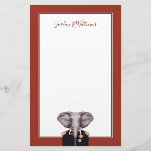Papeterie Capitaine Elephant ajoutent votre nom