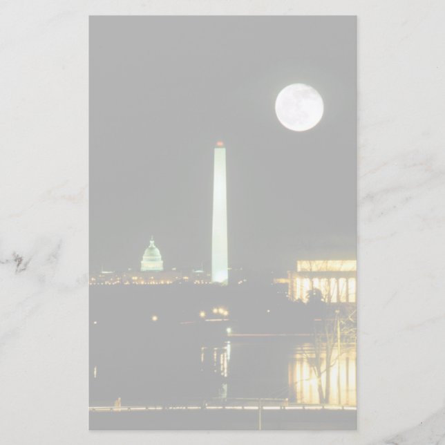 Papeterie Capitol Building, Lincoln Memorial, Washington (Devant)