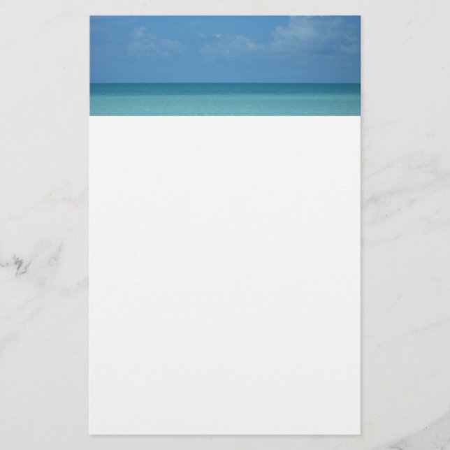 Papeterie Caraïbes Horizon Tropical Turquoise Bleu (Devant)