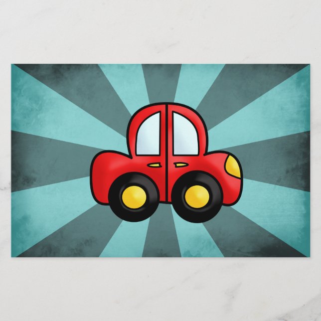 Papeterie Caricature automobile (Devant)