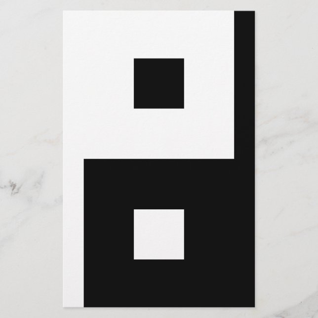 Papeterie Carré Yin Yang (Devant)