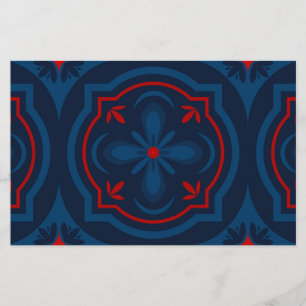 Papeterie Carreaux floraux décoratifs motif