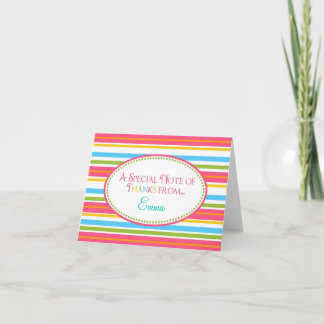 Papeterie Cartes de Remerciement Sweet Stripes