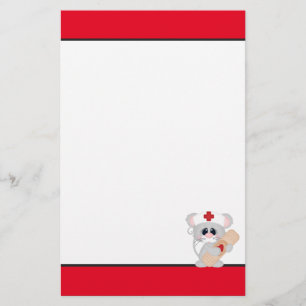 Papeterie Cartoon Nurse Souris fun stationnaire