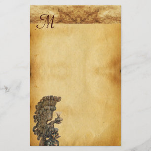 PAPETERIE CASQUE DE CHEVALIER ANTIQUE AVEC PARC D'AGLE