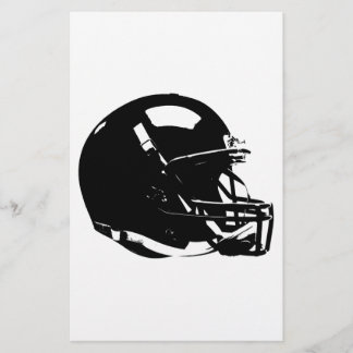 Papeterie Casque de football Pop Art Noir Blanc