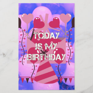 Papeterie Célébrer Mes Bénédictions Joyeuses d'Anniversaire