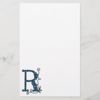 Papeterie celtique de la lettre R