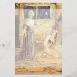 Papeterie Cendrillon de conte de fée vintage avec Fairy Gom