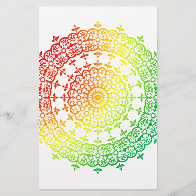 Papeterie Cercles arc-en-ciel (Devant)