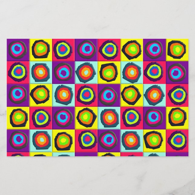 Papeterie cercles motif (Devant)
