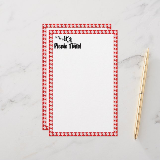 Papeterie C'est l'heure du pique-nique ! Tissu de table À da (Devant/Arrière en situation)