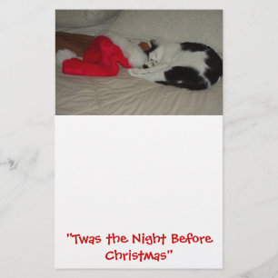 Papeterie C'était la nuit avant Noël Kitten