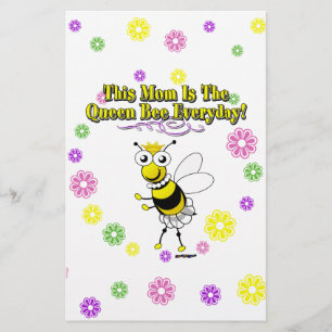 Papeterie Cette Maman Est La Reine Abeille Tous Les Jours Ab