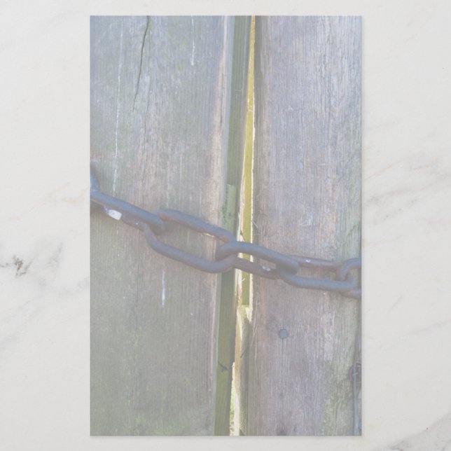 Papeterie Chain on wood (Devant)