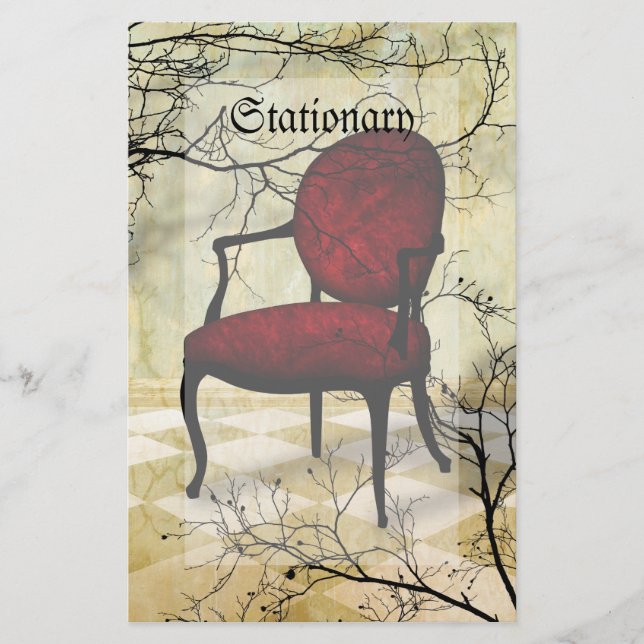 Papeterie Chaise royale avec branches (Devant)