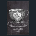 Papeterie Chalkboard Alice à Wonderland tea party teacup<br><div class="desc">French country Chalkboard teacup accessoires pour Alice dans les faveurs de thé de la fête du pays des merveilles ou de baby shower vintage, fête du déjeuner de la mariée faveurs. Fête de thé de douche nuptiale vintage faveurs et accessoires de cuisine en tableau noir. Shabby chic chalkboard cadeaux pour...</div>