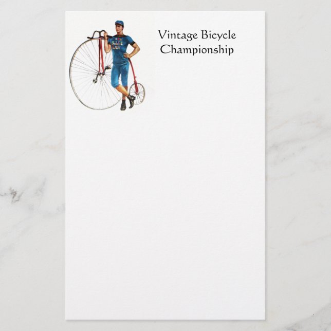 Papeterie Championnat vintage de vélo (Devant)