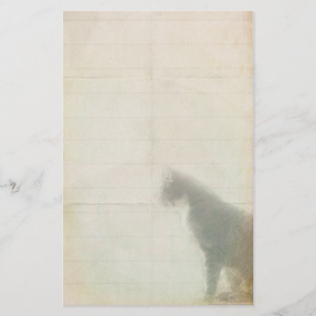 Papeterie Chat en attente (Devant)