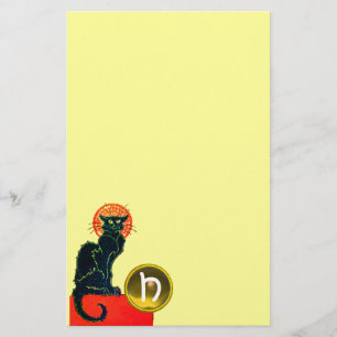 PAPETERIE CHAT NOIR HALLOWEEN PARTY MONOGRAM