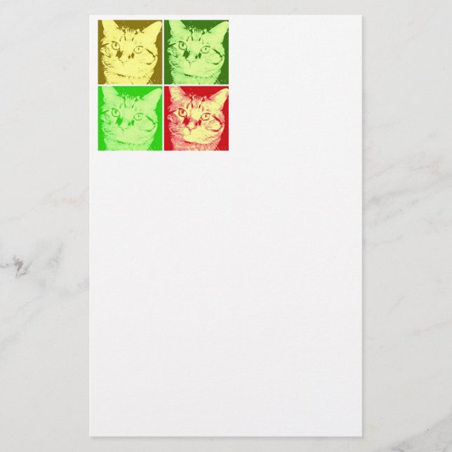 Papeterie Chat Tabby Orange (Devant)