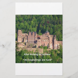 Papeterie Château de Neuschwanstein Francfort & Citation all