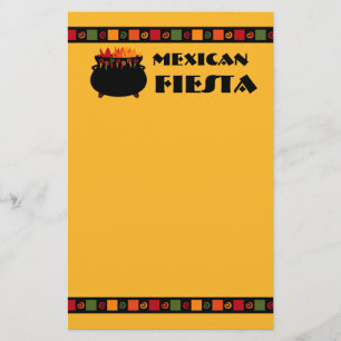 Papeterie chaude et épicée de fiesta