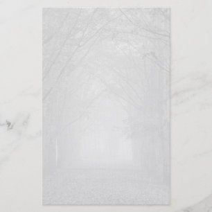 Papeterie Chemin forestier triste dans le brouillard