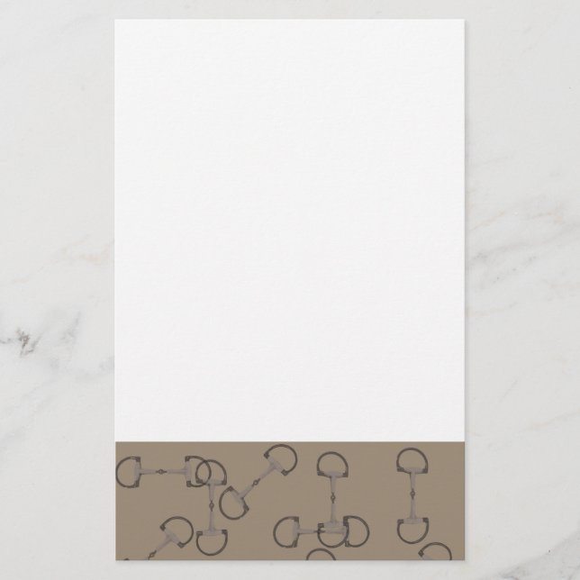 Papeterie Cheval équestre beige (Devant)