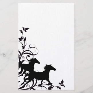 Papeterie Cheval sauvage noir