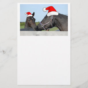 Papeterie Chevaux de Noël