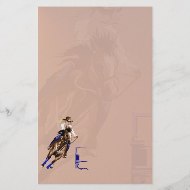 Papeterie Chevaux Rock2 stationery_vertical.v2. de baril (Devant)