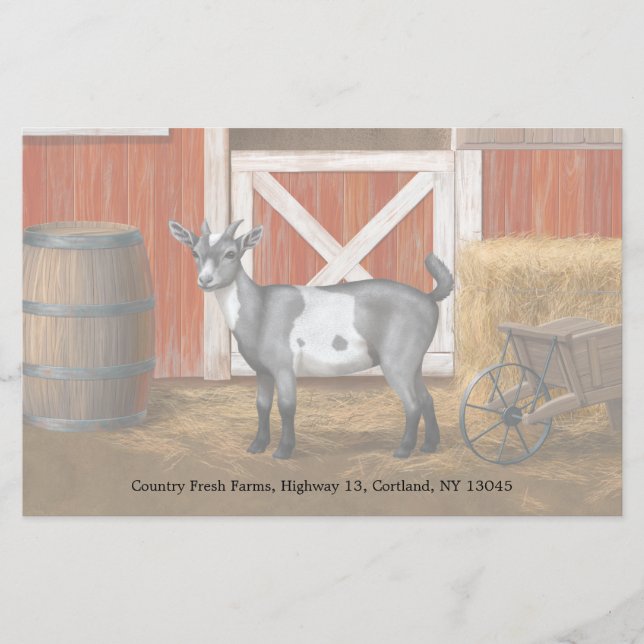 Papeterie Chèvre tachetée gris mou (Devant)