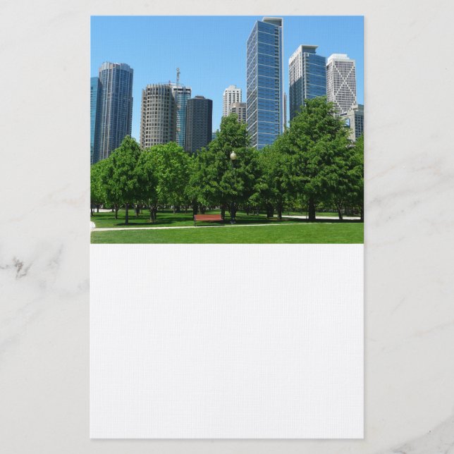 Papeterie Chicago Illinois Windy City Park Bâtiments Destiny (Devant)