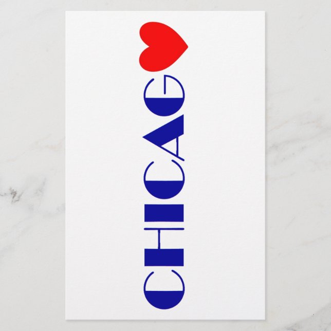 Papeterie chicago j'aime (Devant)