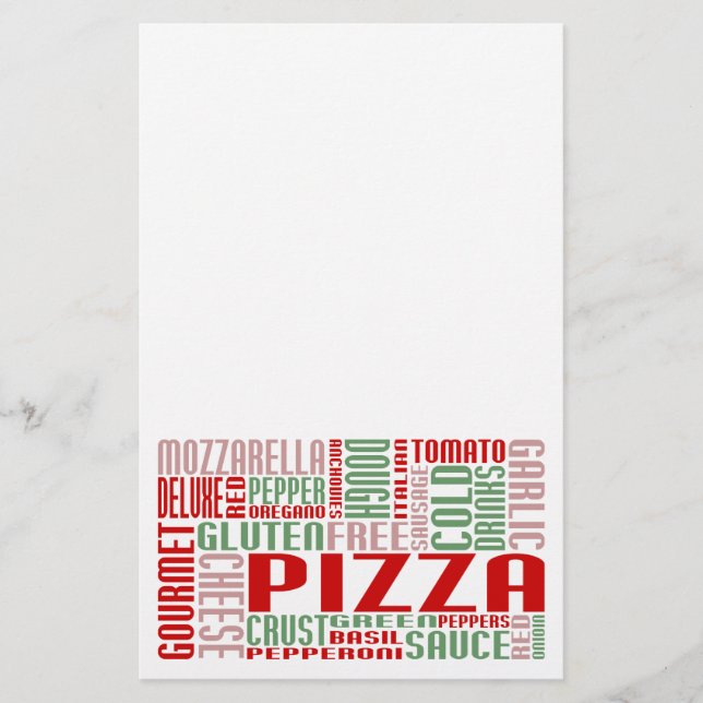 Papeterie chitChat à la pizza (Devant)