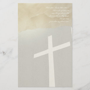 Papeterie Christian Cross Stationery On Grey