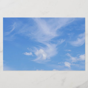 Papeterie Ciel Bleu Avec Nuages Agités
