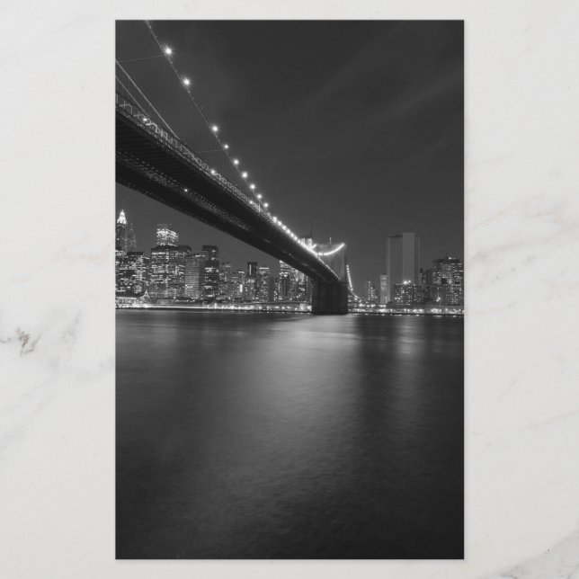 Papeterie Ciel de New York noir et blanc (Devant)
