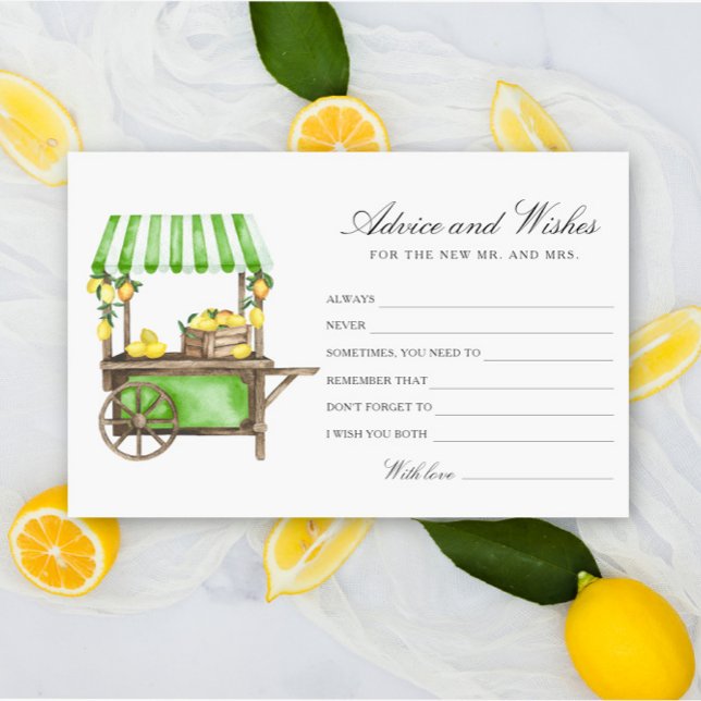 Papeterie Citron Citrus - Conseils et Vœux de Mariage (Créateur téléchargé)