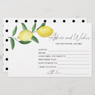 Papeterie Citrus citron - Conseils et souhaits de Fête des m